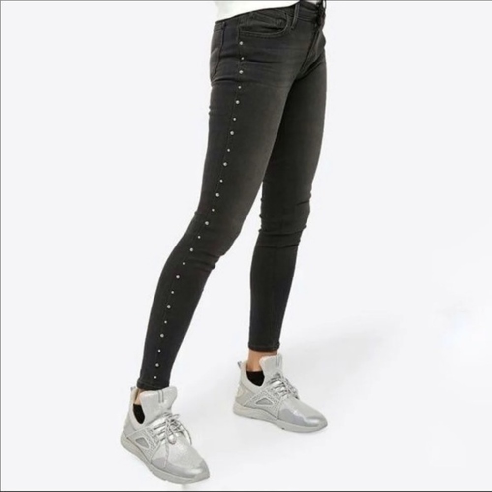 Levi’s 710 Super Skinny Jeans Black Embellished